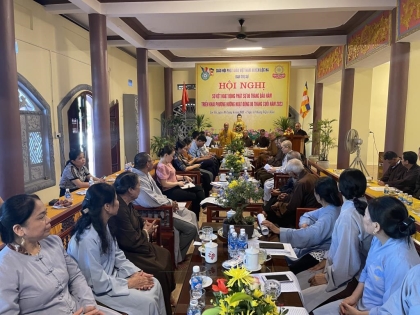 Phật giáo huyện Lộc Hà sơ kết Phật sự 6 tháng đầu năm, triển khai hoạt động cuối năm 2023